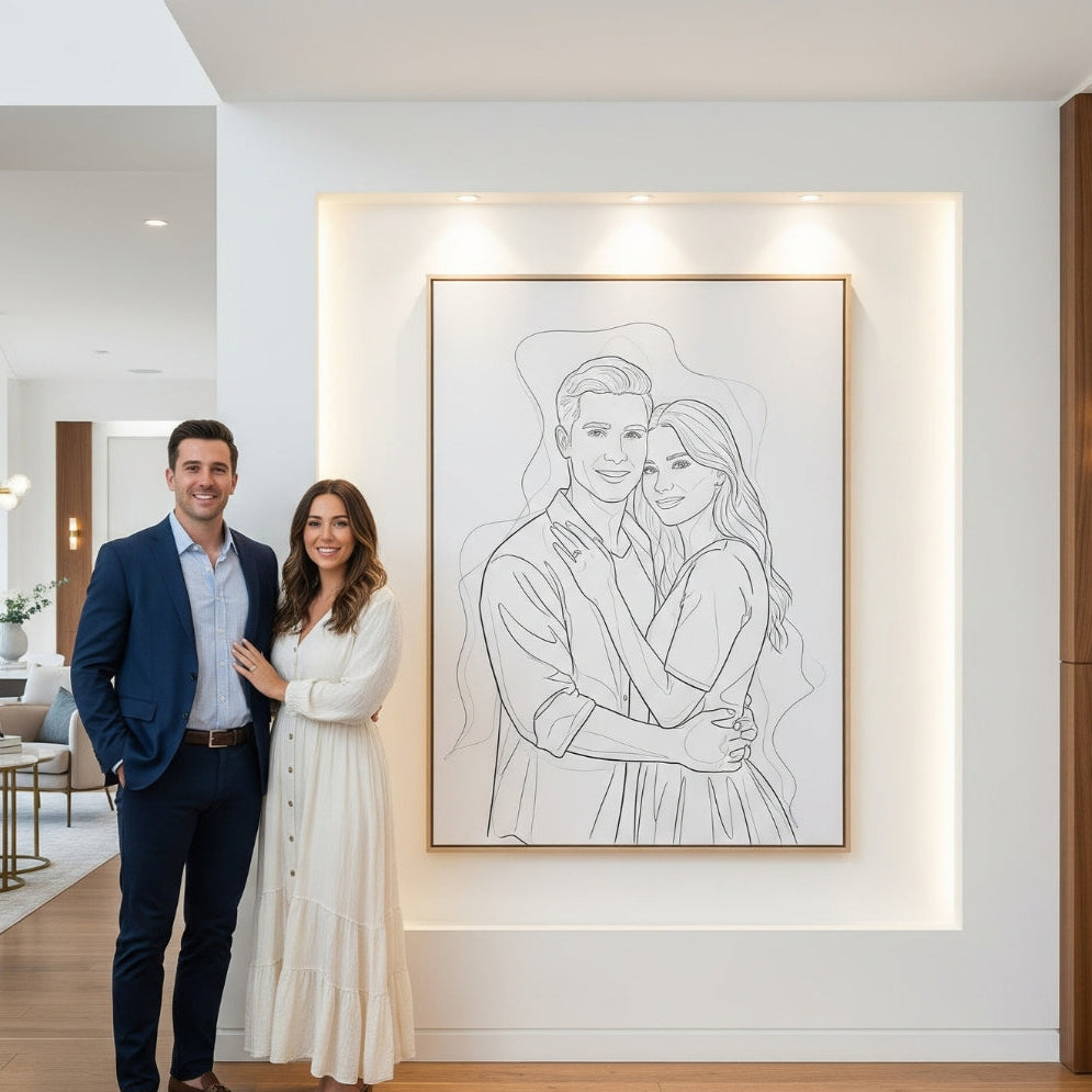 Custom Line Art Portrait
