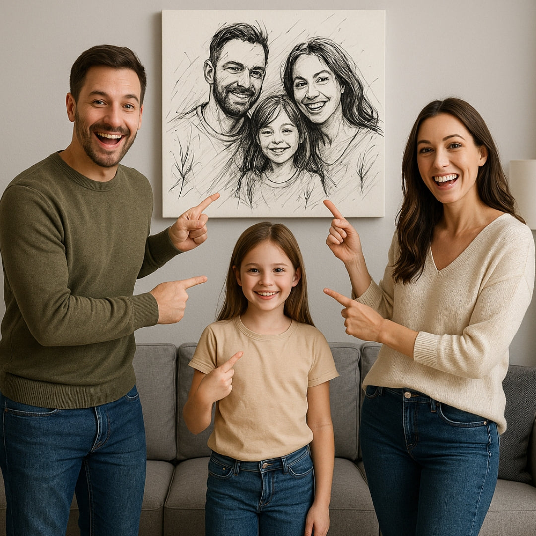 Custom Ink Style Portrait