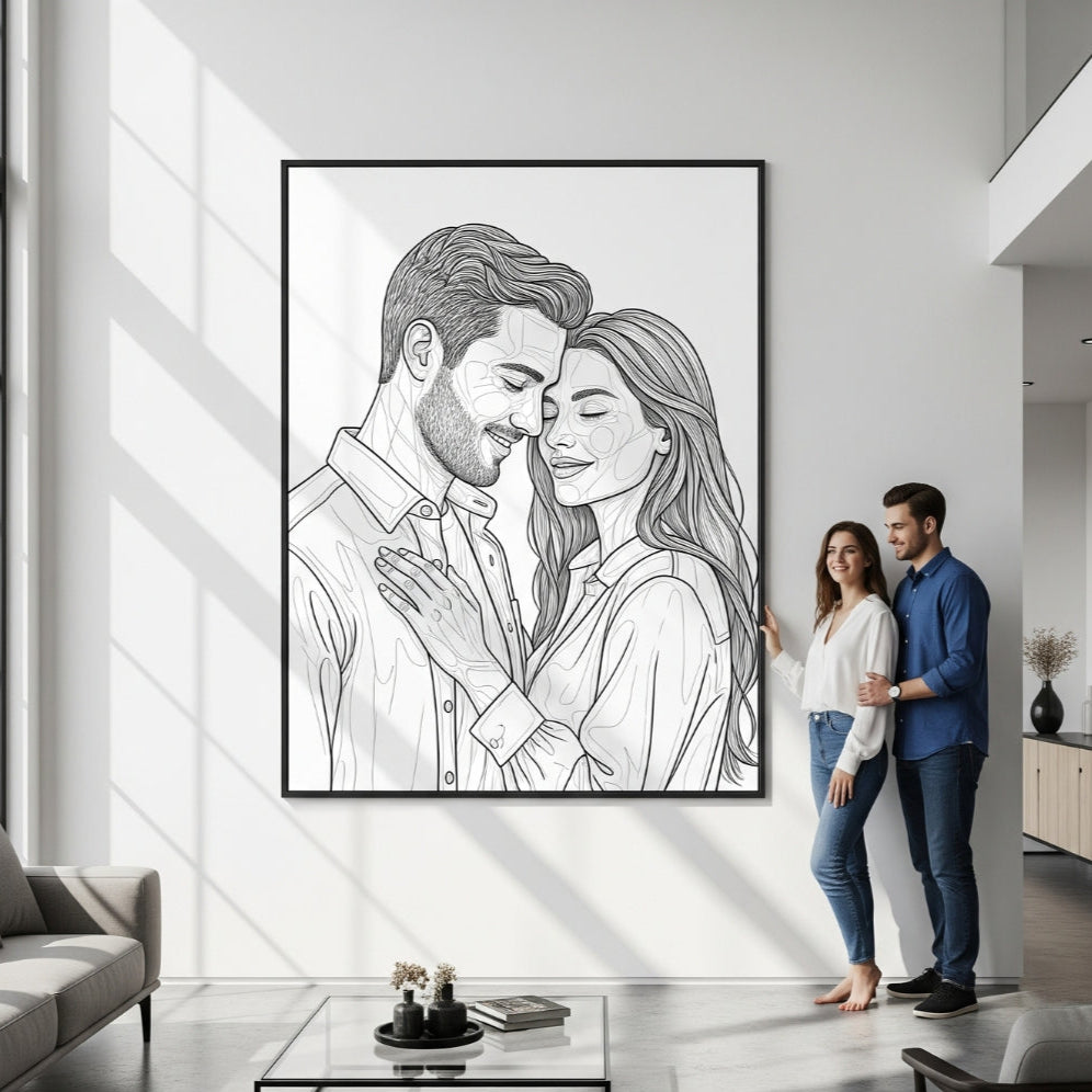 Custom Line Art Portrait