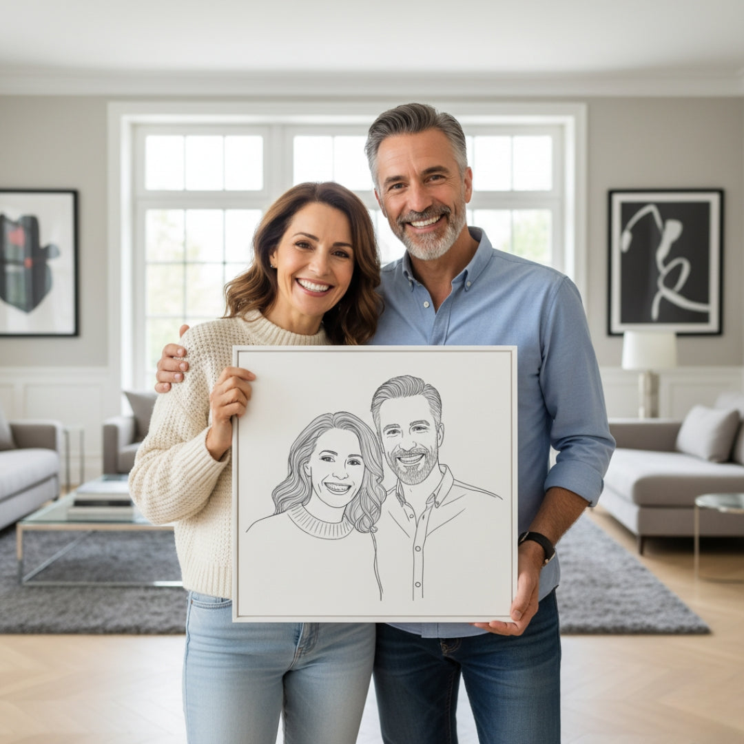 Custom Line Art Portrait