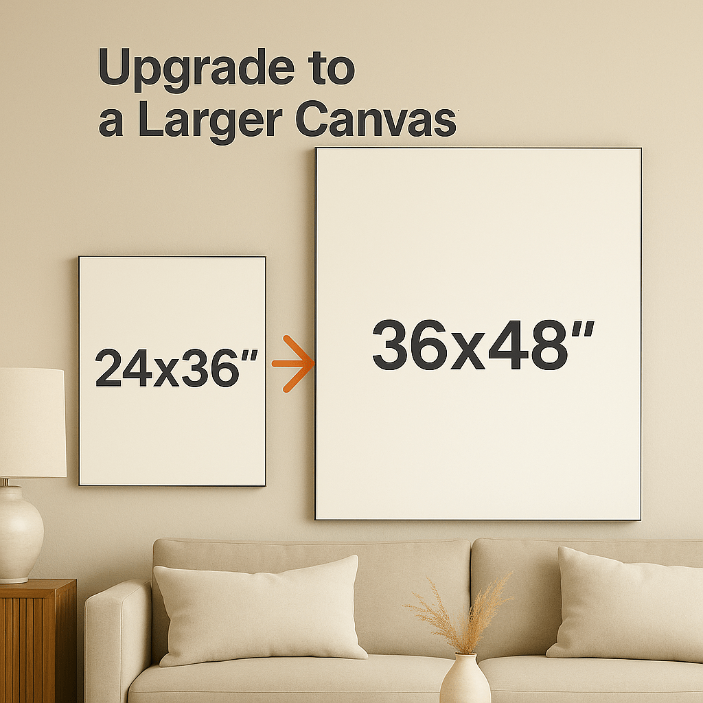 Upgrade: from 24x36" to 36x48"